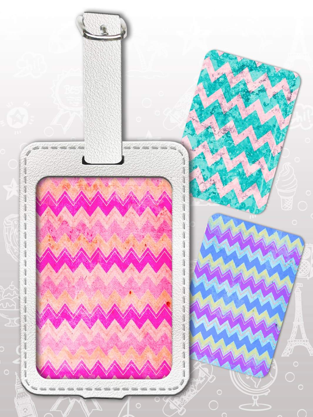 Bag Tag Set - ZigZags
