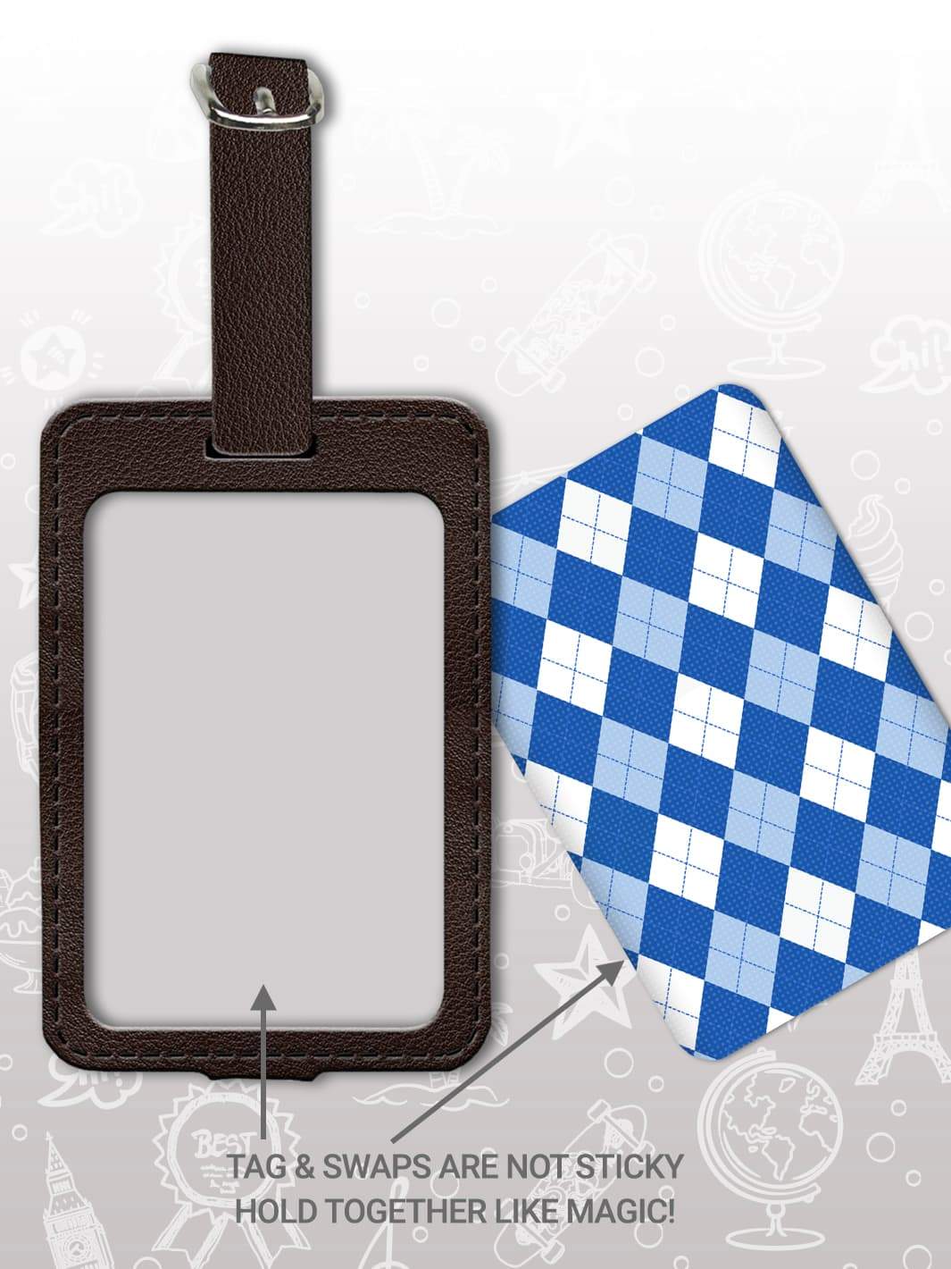 Bag Tag Set - Argyle
