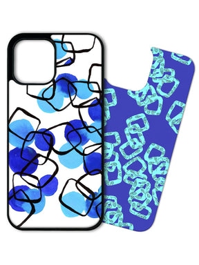 Phone Case Set - Retro Cubes Chain