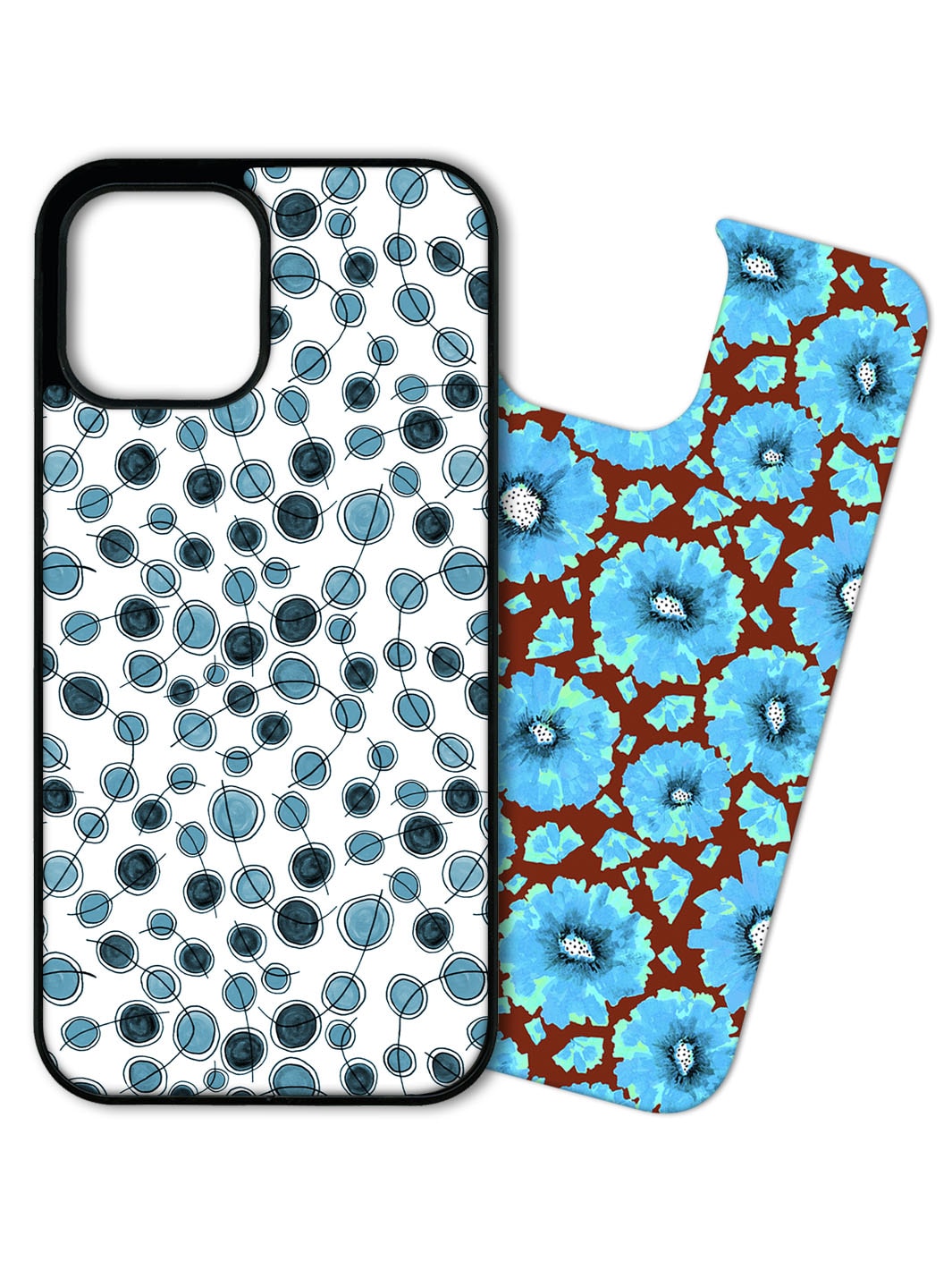 Phone Case Set - Bubbles & Flowers