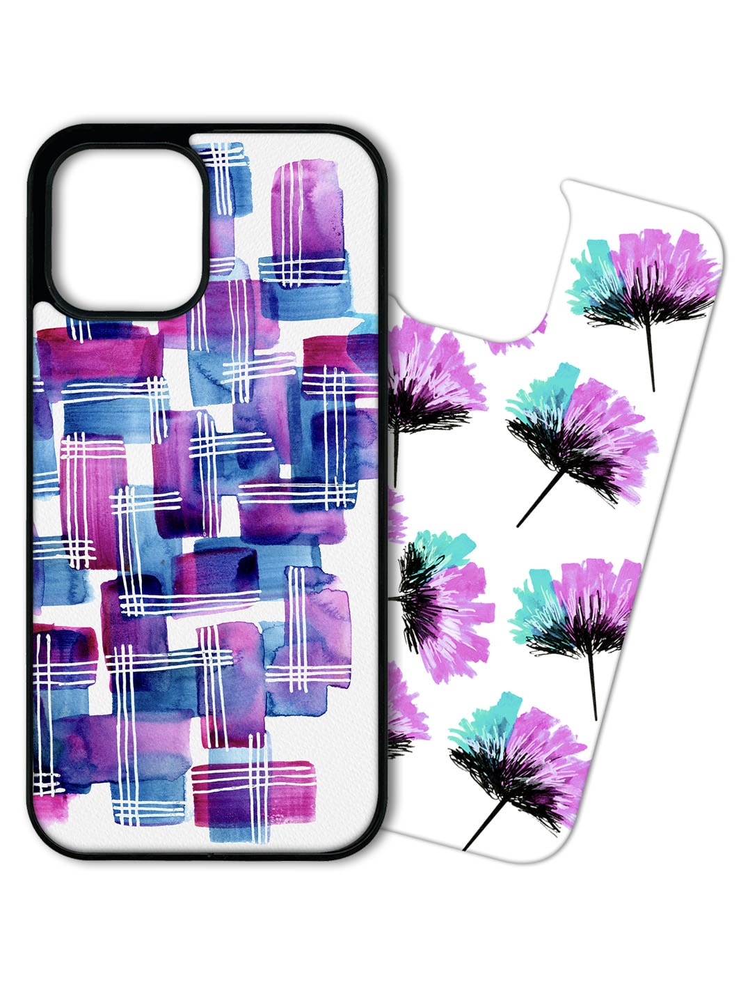 Phone Case Set - Abstract Blue Wine