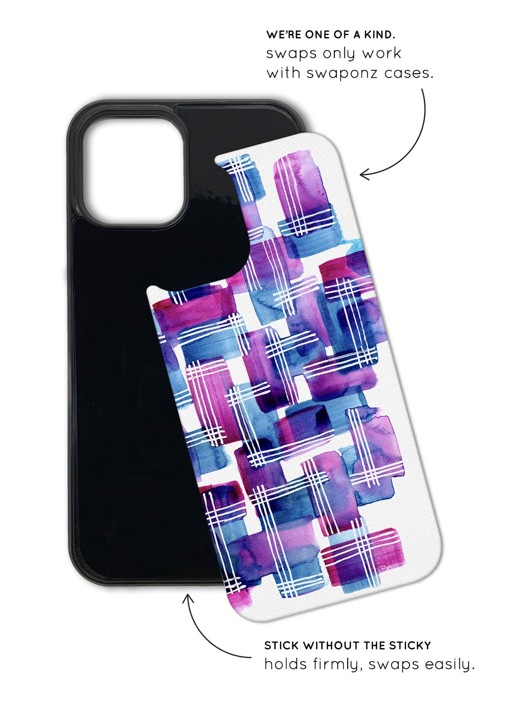 Phone Case Set - Abstract Blue Wine