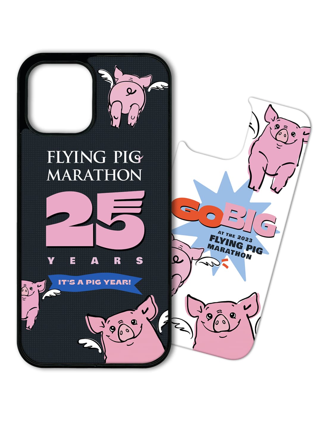 Phone Case Set - Flying Pig Marathon 25th 2